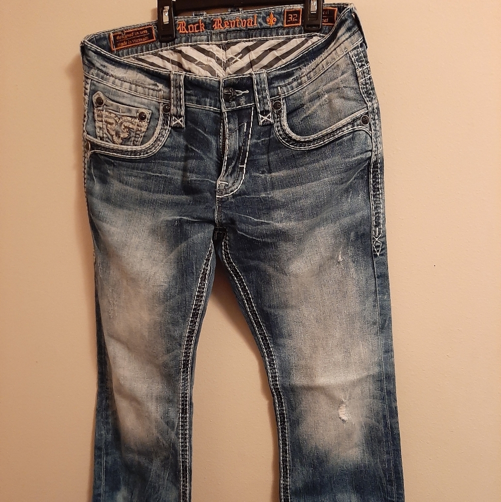 Men's Rock revival jeans. Bootcut. Size 32x32